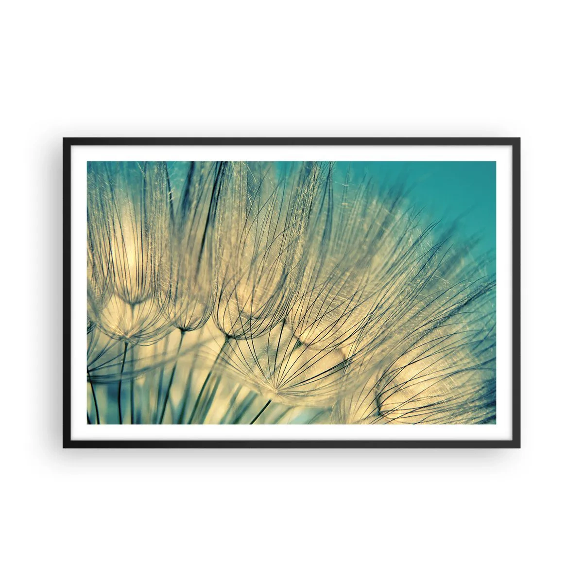 Poster in cornice nera - Aspettando il vento - 91x61 cm