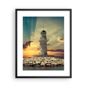 Poster in cornice nera - Luce - Bontà - Bellezza - 40x50 cm