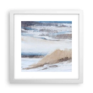 Poster in cornice bianca - Composizione invernale - 30x30 cm