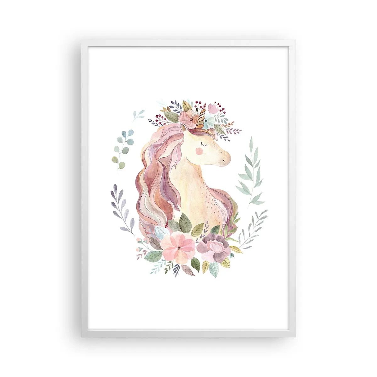 Poster in cornice bianca - Invito nel mondo delle favole - 50x70 cm