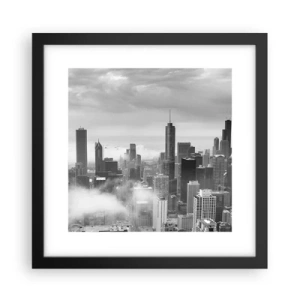 Poster in cornice nera - Paesaggio americano - 30x30 cm