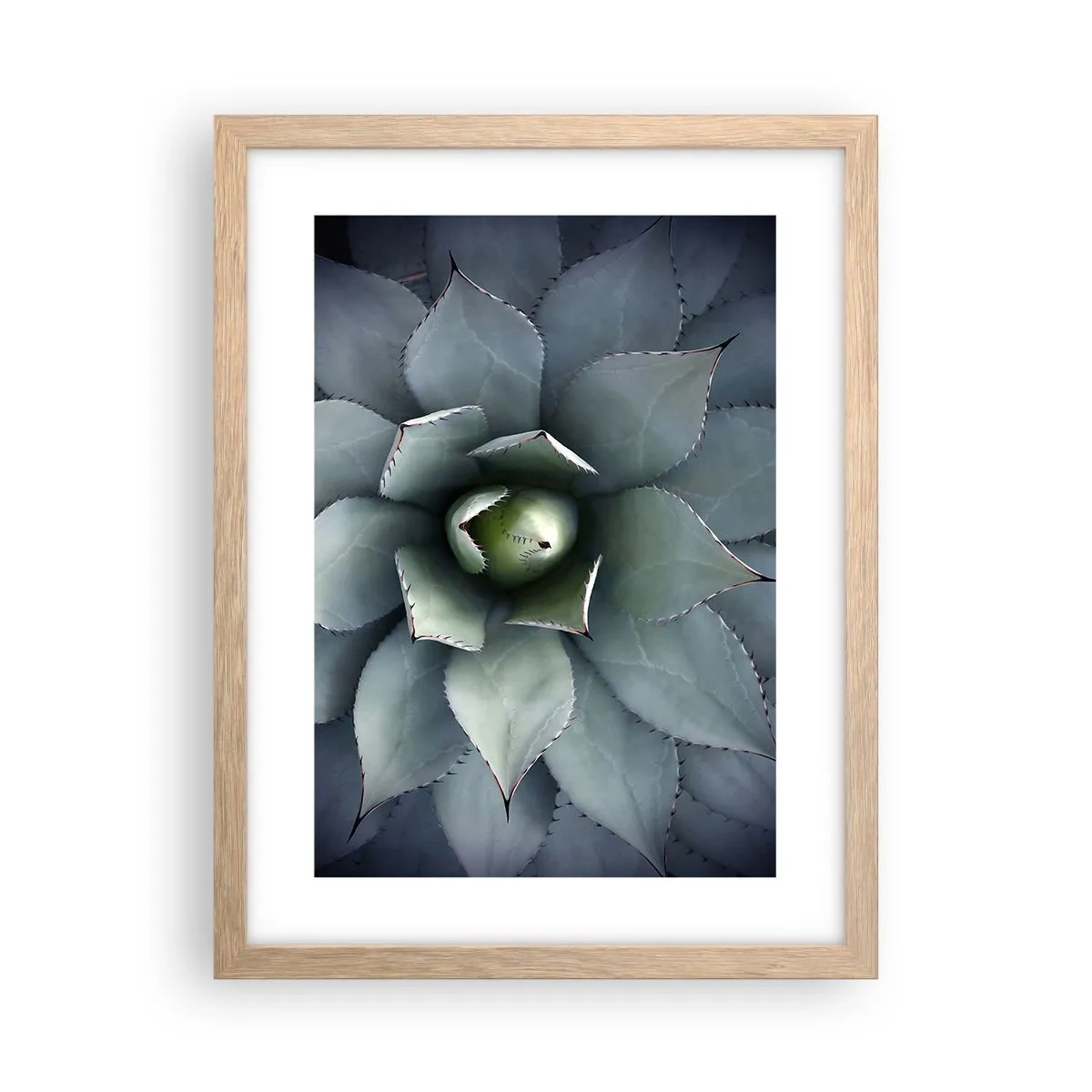 Poster in cornice rovere chiaro - Adesca e minaccia - 30x40 cm