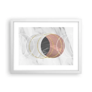 Poster in cornice bianca - La musica delle sfere - 40x30 cm