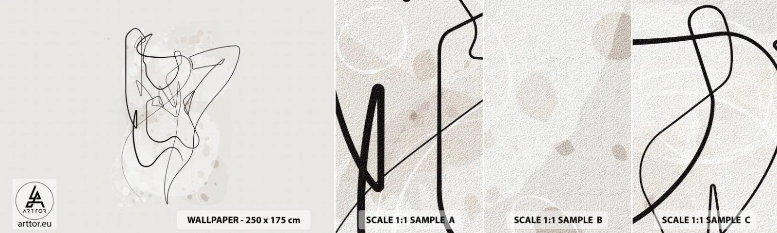 Campione Di Fotomurale Standard Eco - L'arte della seduzione - Donna, Grafica, Pezzo - 100x30 cm