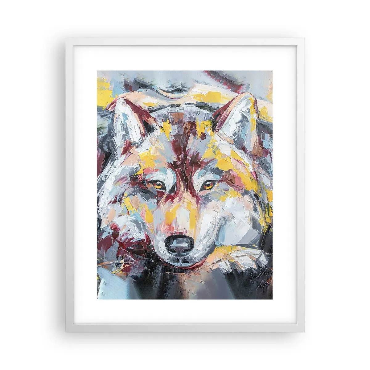 Poster in cornice bianca - Pace tra i suoi - 40x50 cm