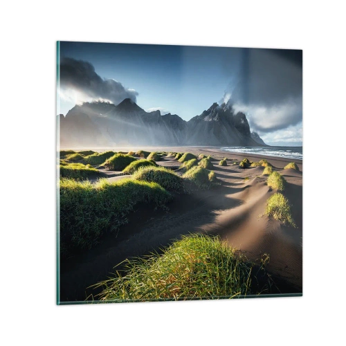 Quadro su vetro - Armonia degli elementi - 40x40 cm