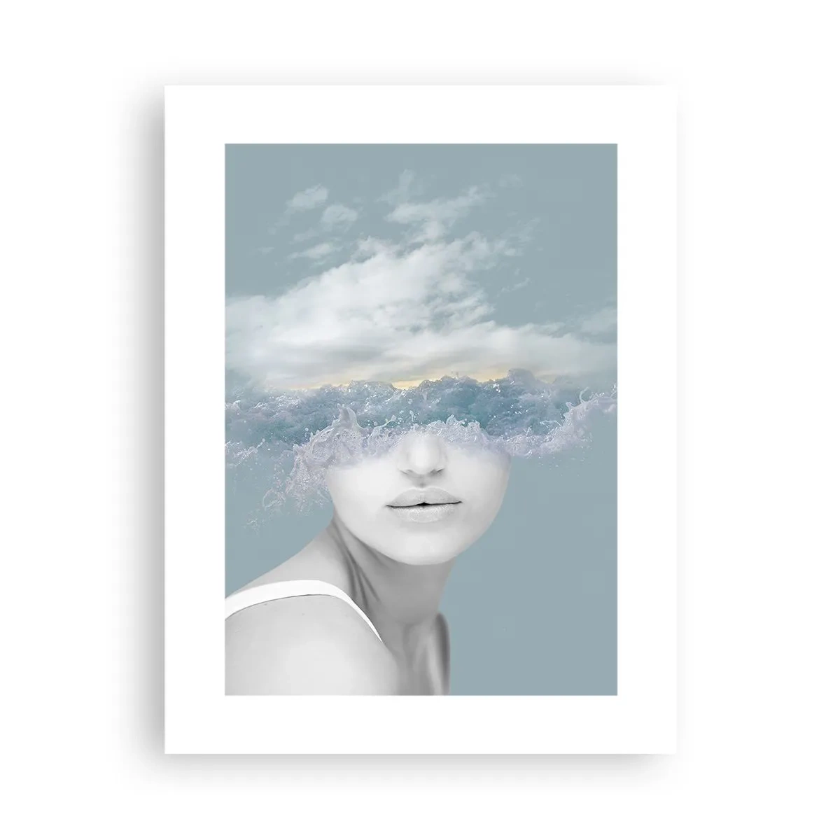Poster - Con la testa tra le nuvole - 30x40 cm