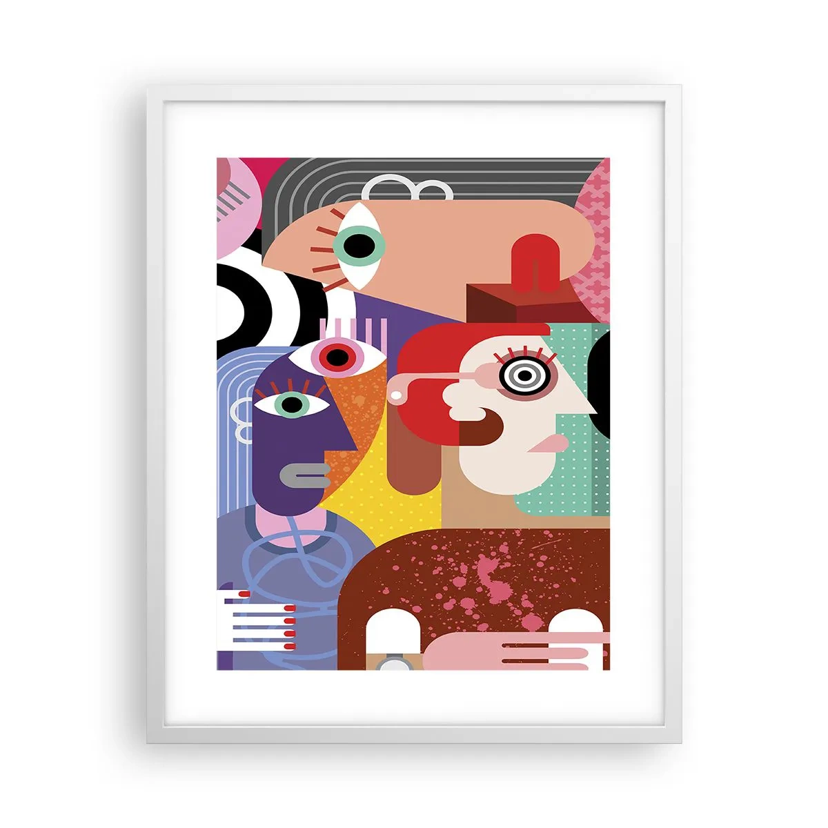 Poster in cornice bianca - Mi manda Picasso - 40x50 cm