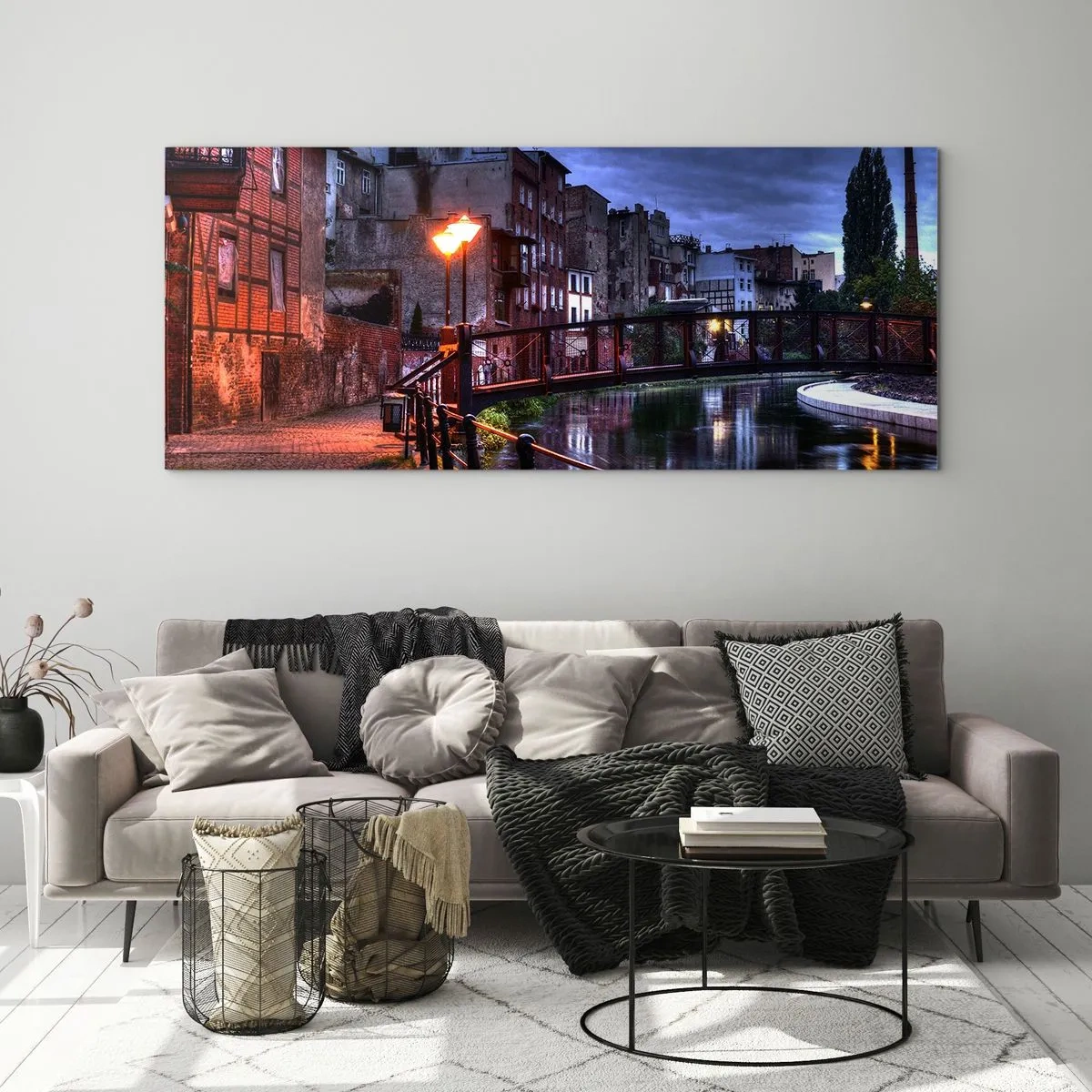 Quadro su vetro - Questa Bydgoszcz non la conosci - 90x30 cm