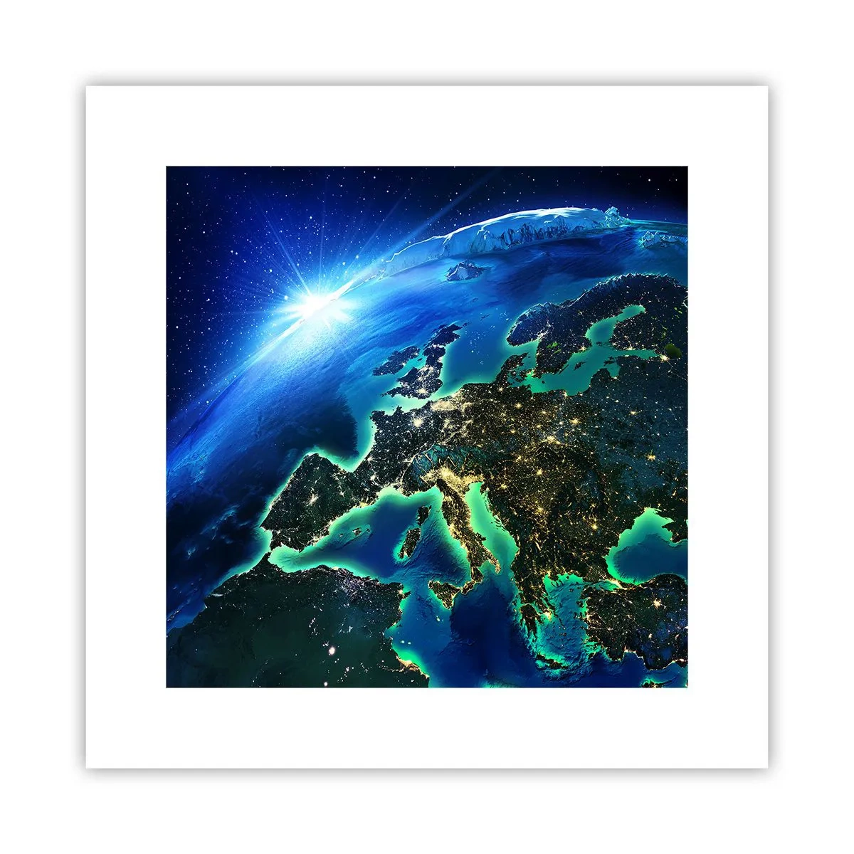 Poster - L'Europa scintillante - 30x30 cm