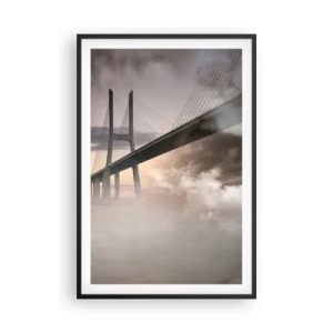 Poster in cornice nera - Sul fiume che non c'è - 61x91 cm