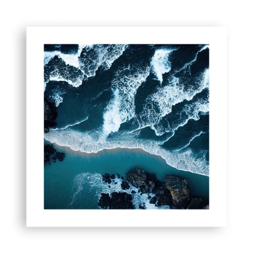 Poster - Avvolte dalle onde - 40x40 cm