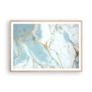 Poster in cornice rovere chiaro - La ricchezza della pietra - 100x70 cm