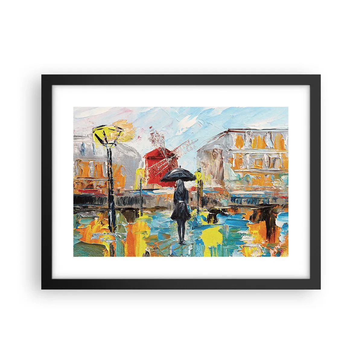 Poster in cornice nera - Leggende di Parigi - 40x30 cm