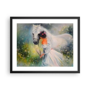 Poster in cornice nera - Come in un bel sogno - 50x40 cm