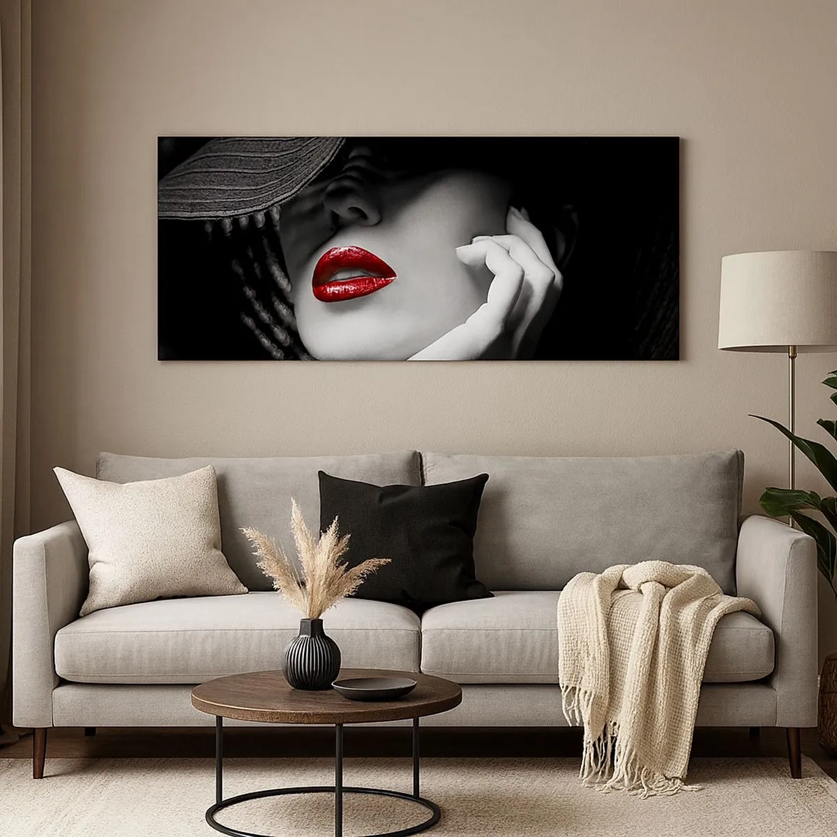 Quadro su tela - Stampe su Tela - Studio in scarlatto - 100x40 cm