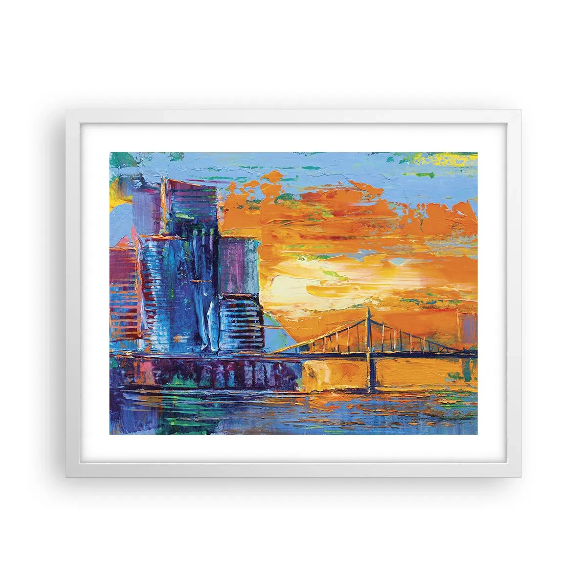 Poster in cornice bianca - Cultura e natura - 50x40 cm