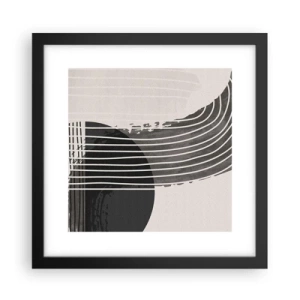 Poster in cornice nera - Andata e ritorno - 30x30 cm