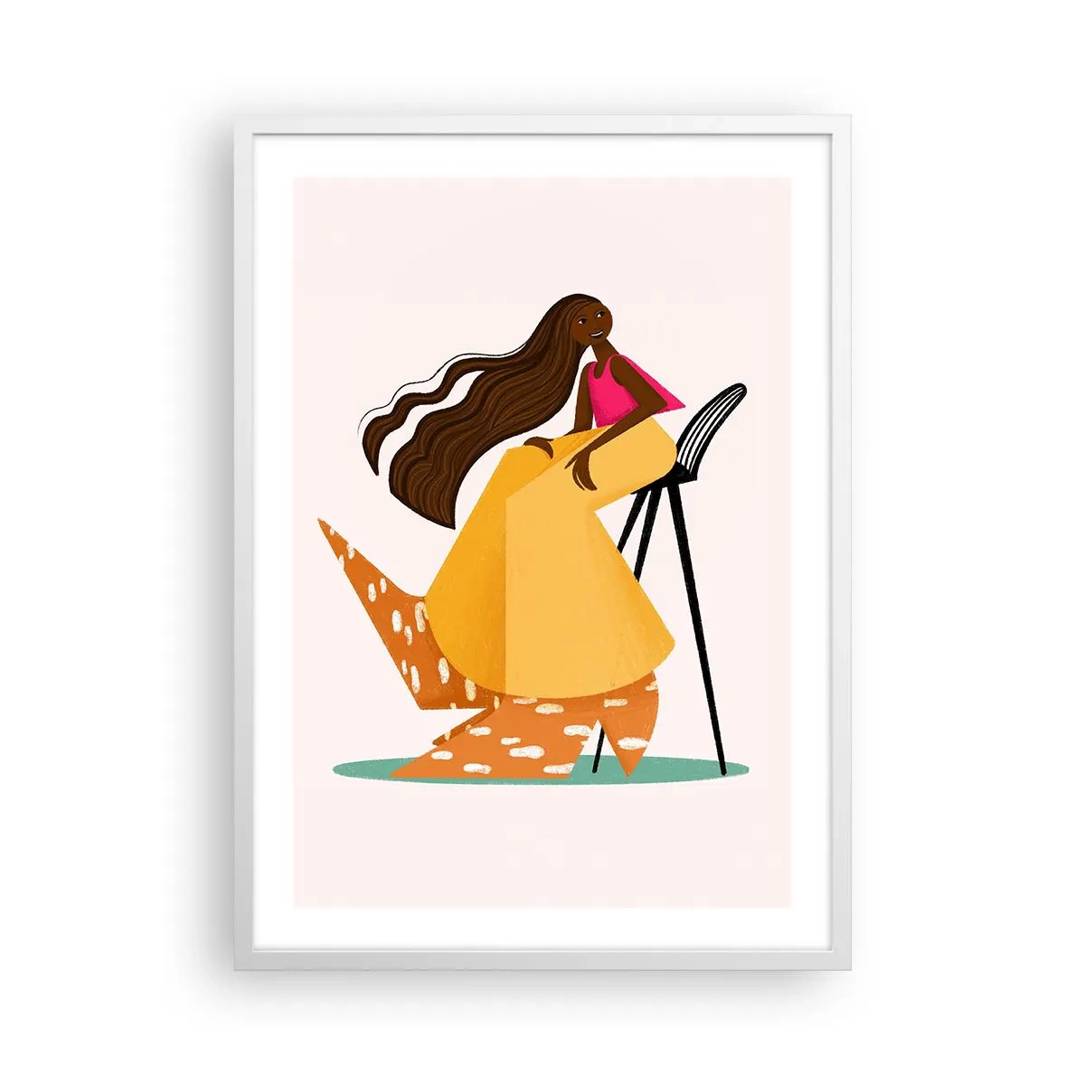 Poster in cornice bianca - Anche la moda è un gioco - 50x70 cm