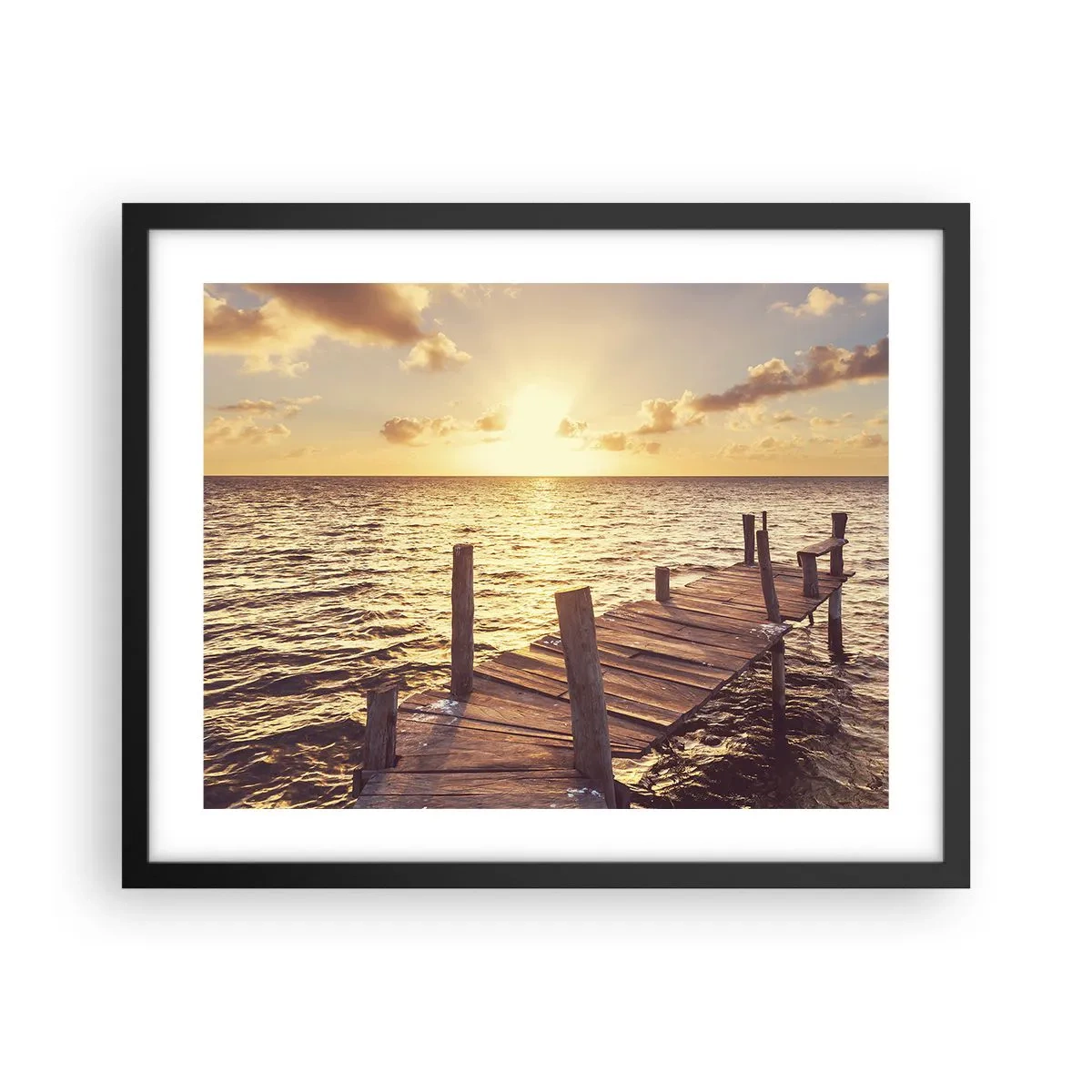 Poster in cornice nera - Il paese dorato della mitezza - 50x40 cm