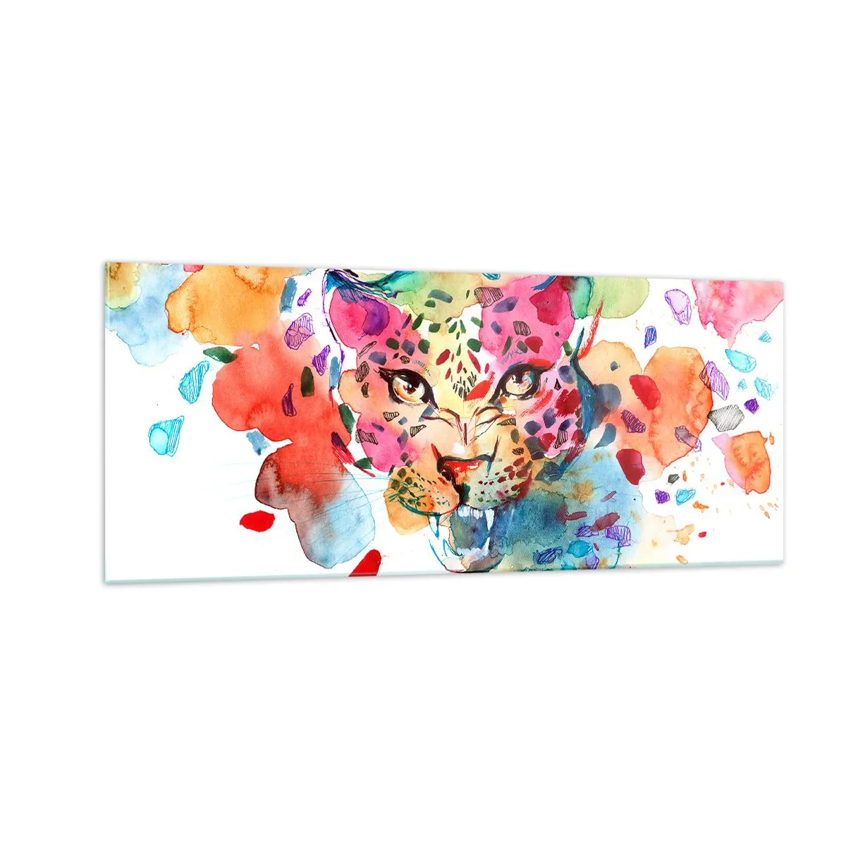 Quadro su vetro - La bella e la bestia - 100x40 cm