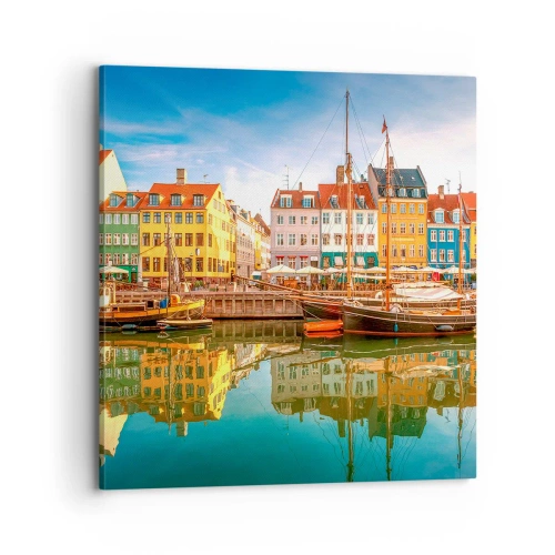 Quadro su tela - Stampe su Tela - Sull'acqua liscia come uno specchio - 70x70 cm