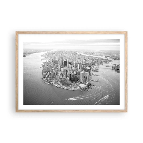 Poster in cornice rovere chiaro - Come non amarla? - 70x50 cm