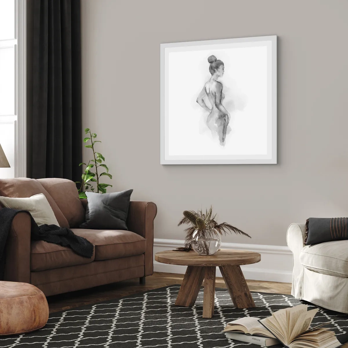 Poster in cornice bianca - Bella come un quadro - 50x50 cm