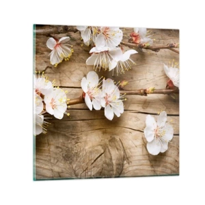 Quadro su vetro - Ed è giunta la primavera - 30x30 cm