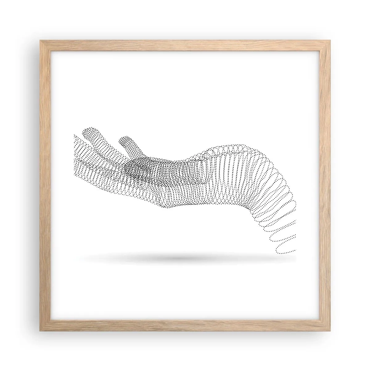 Poster in cornice rovere chiaro - Mano elastica - 40x40 cm