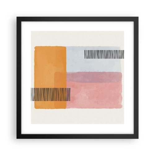 Poster in cornice nera - Da un angolo all'altro - 40x40 cm