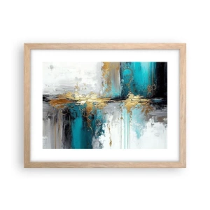 Poster in cornice rovere chiaro - Panta rei - 40x30 cm