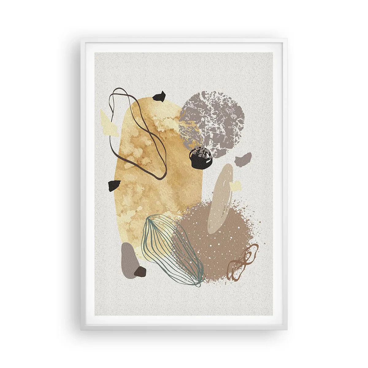 Poster in cornice bianca - Schizzologia applicata - 70x100 cm