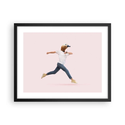 Poster in cornice nera - Un pizzico di assurdo - 50x40 cm