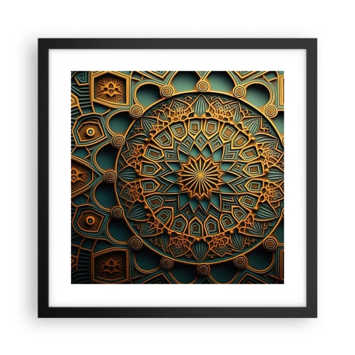 Poster in cornice nera - Atmosfera araba - 40x40 cm