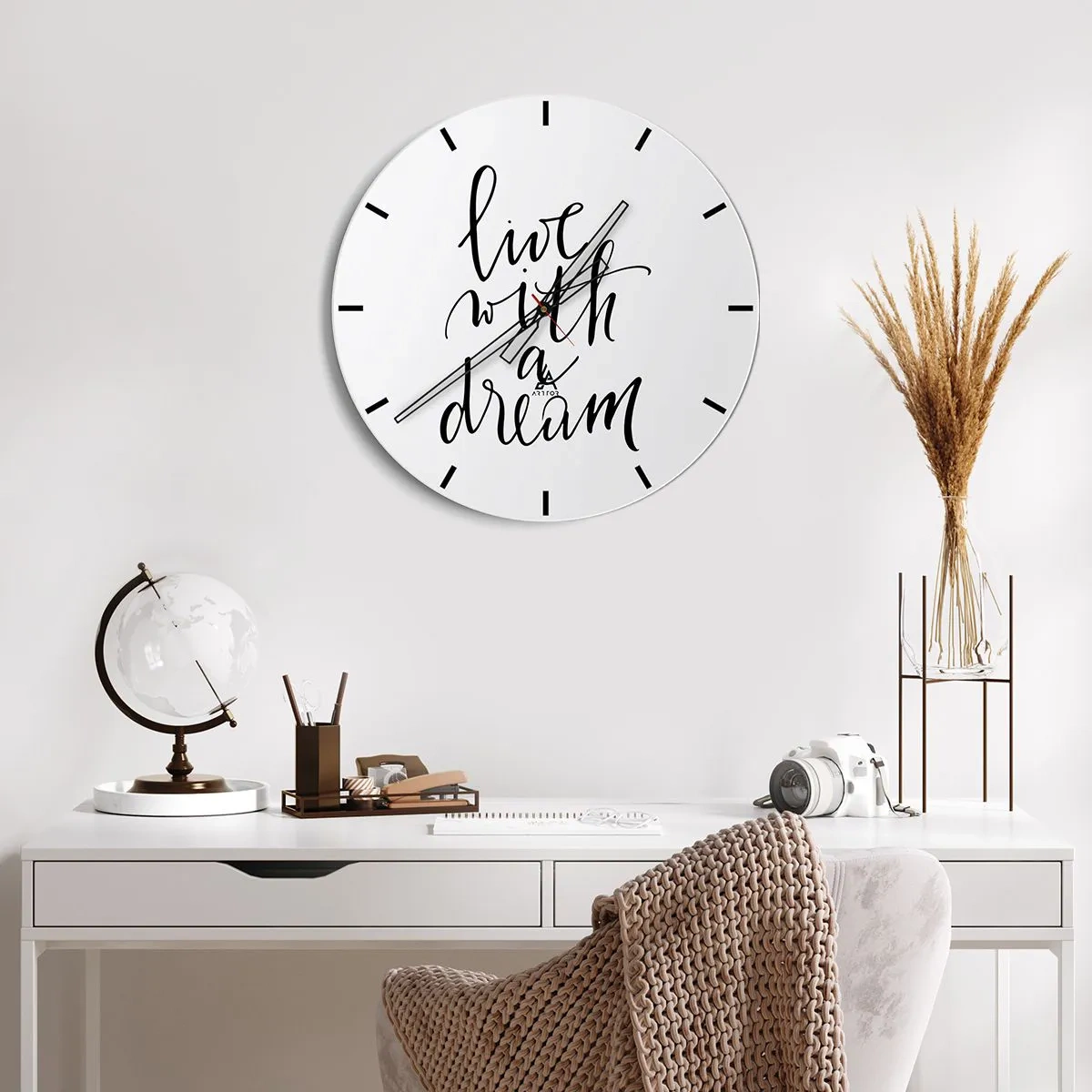 Orologio da parete - Orologio in Vetro - Of course - 30x30 cm