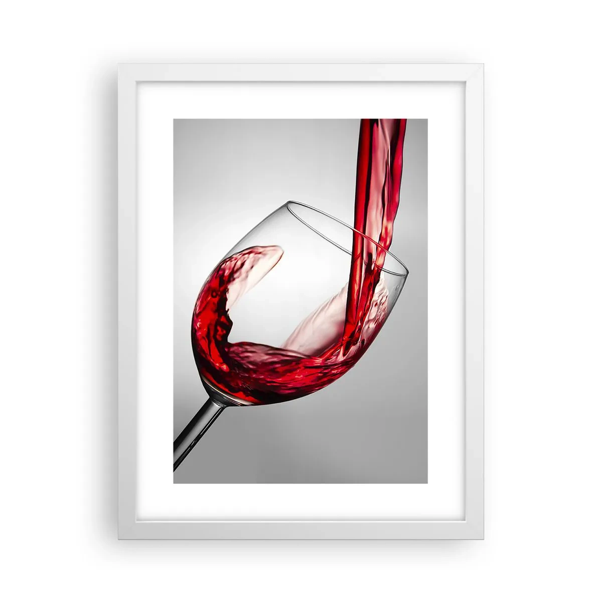 Poster in cornice bianca - Colore - movimento - suono - 30x40 cm