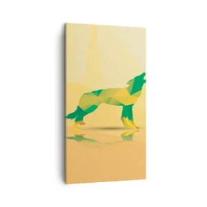 Quadro su tela - Stampe su Tela - Il lupo solitario - 45x80 cm