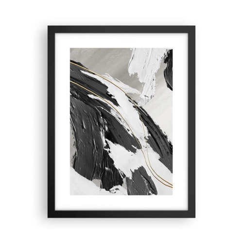 Poster in cornice nera - Astrazione con sfarzo - 30x40 cm