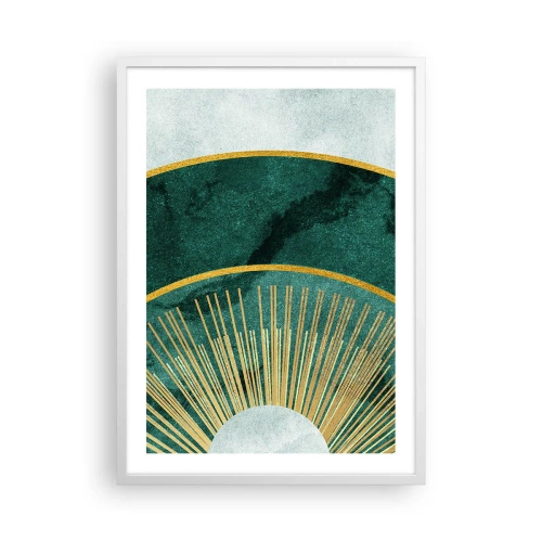 Poster in cornice bianca - Un altro sistema solare - 50x70 cm