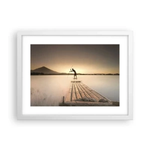 Poster in cornice bianca - Prima del riposo - 40x30 cm