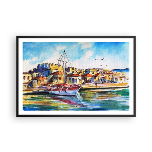 Poster in cornice nera - Un colorato pomeriggio - 91x61 cm