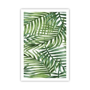 Poster - Sotto un baldacchino verde - 61x91 cm