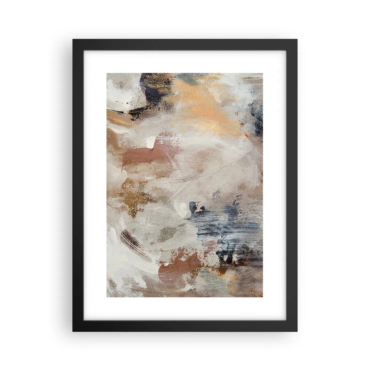 Poster in cornice nera - Astrazione annebbiata - 30x40 cm