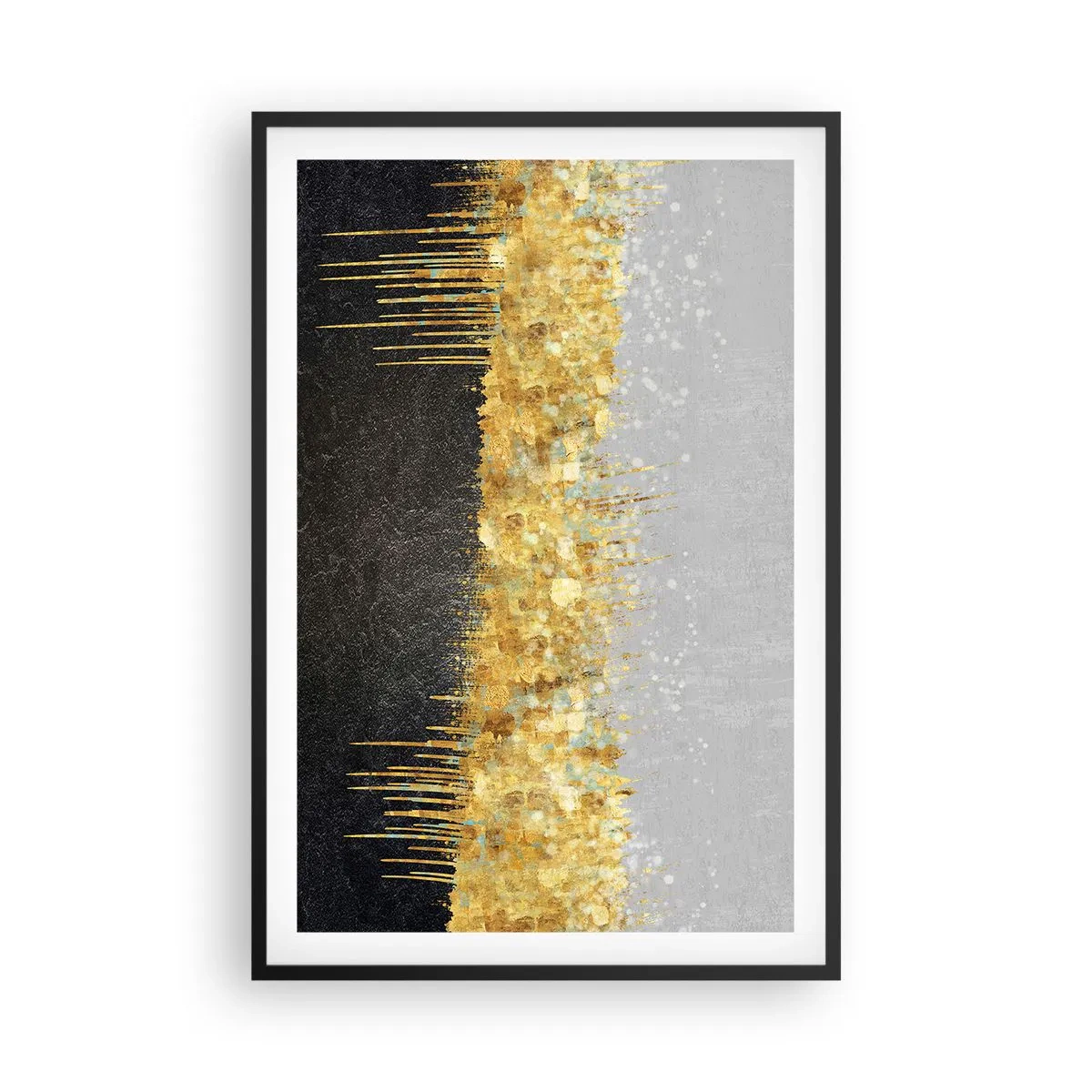 Poster in cornice nera - Nel profondo e verso l'alto - 61x91 cm