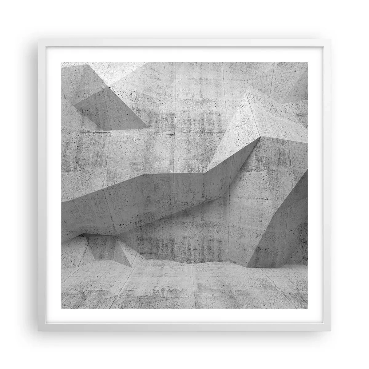 Poster in cornice bianca - Una vera sfida - 60x60 cm