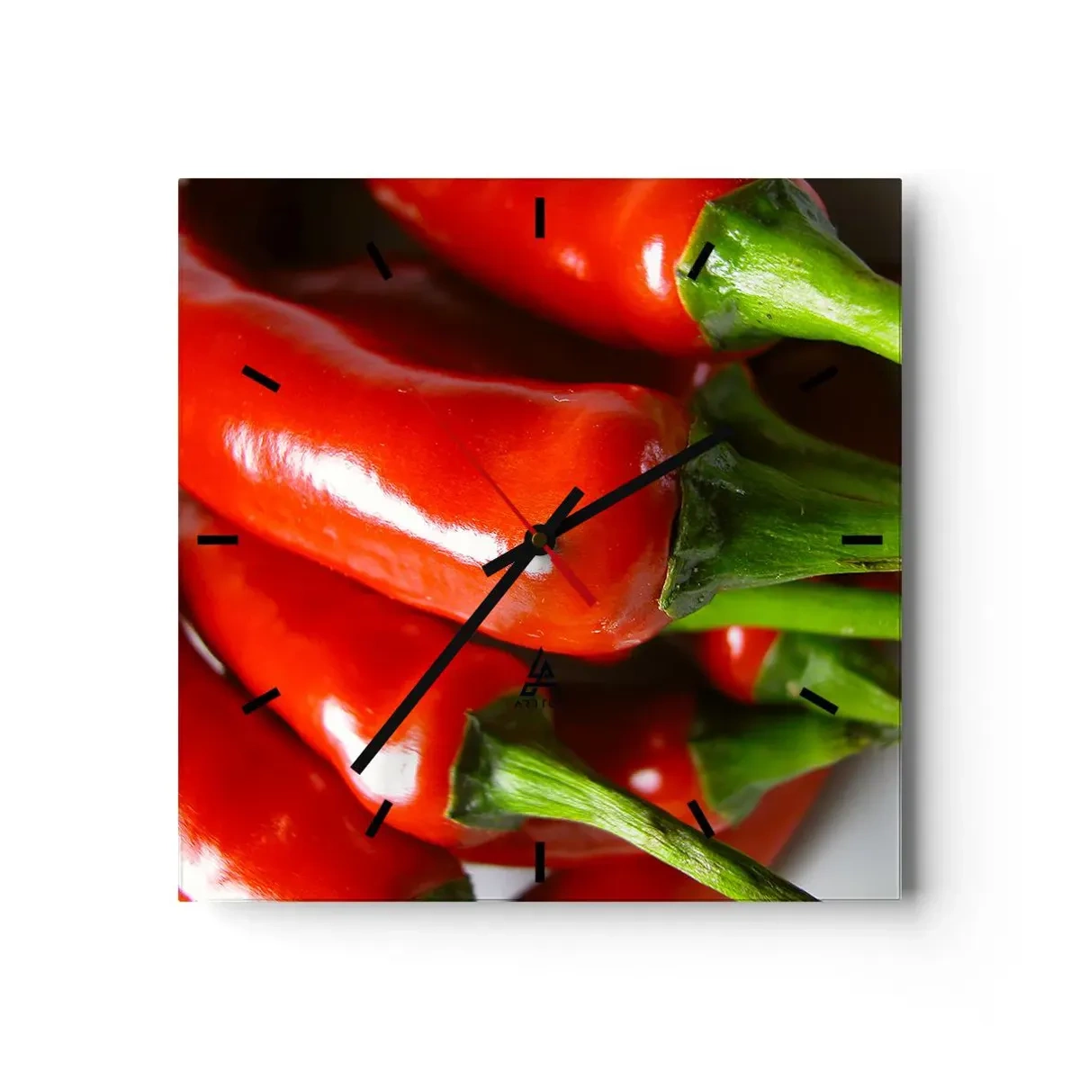 Orologio da parete - Orologio in Vetro - Succosi, lisci e lucenti - 40x40 cm