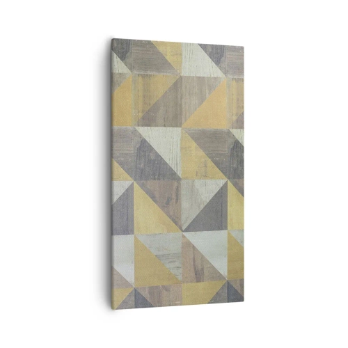 Quadro su tela - Stampe su Tela - Secondo i triangoli - 55x100 cm