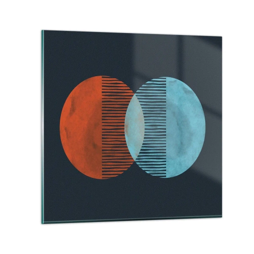 Quadro su vetro - Fantasia astronomica - 70x70 cm