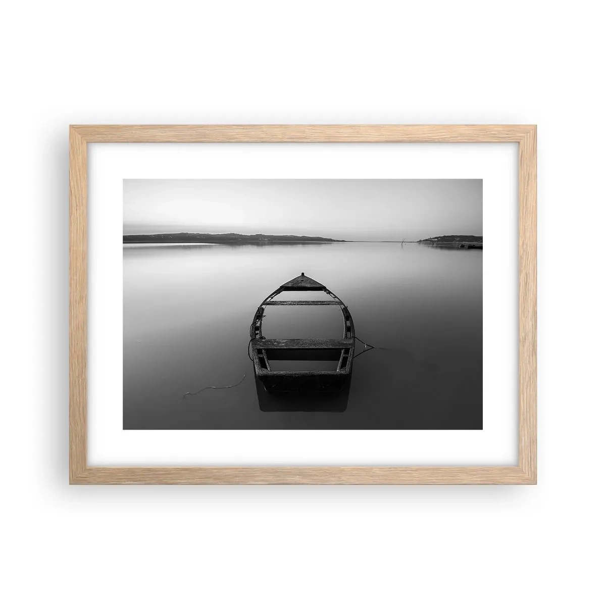 Poster in cornice rovere chiaro - Nostalgia e malinconia - 40x30 cm
